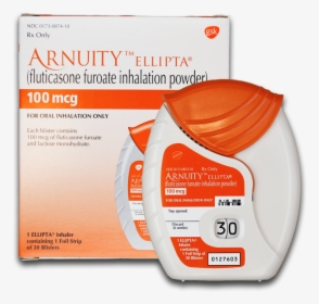 Arnuity Ellipta 100mcg Packaging Enlarged - Arnuity Ellipta 100 Mcg, HD Png Download, Transparent PNG