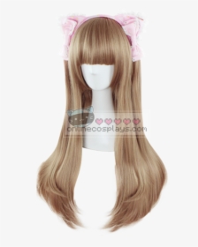 Blonde / Brown Straight Long Wig Oc306 - Lace Wig, HD Png Download, Transparent PNG