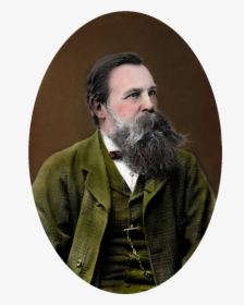 Friedrich Engels Colored Portrait - Friedrich Engels Colorized, HD Png Download, Transparent PNG
