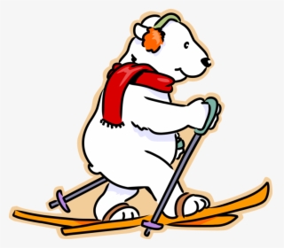 Vector Illustration Of Polar Bear On Cross-country - Winter Field Day 2019, HD Png Download, Transparent PNG