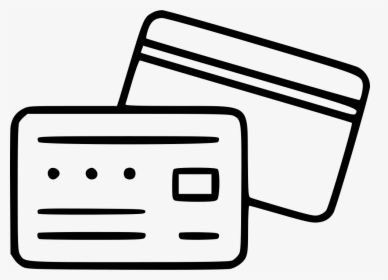 Credit Card Web Pay Payment Shopping Banking - Credit Card Line Vector, HD Png Download, Transparent PNG