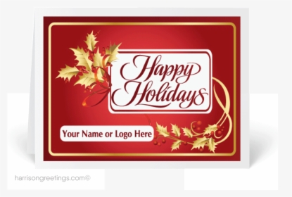 Transparent Happy Holidays Png Transparent - Happy Holidays Card, Png Download, Transparent PNG
