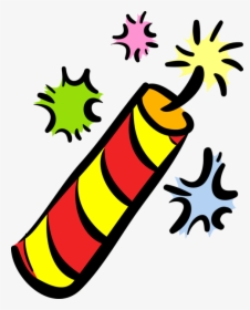 Fogos Png -vector Illustration Of Firecracker Fireworks - Fuoco D Artificio Clipart, Transparent Png, Transparent PNG