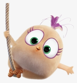 Angry Birds Blues Character Arianna Hanging On Rope - Cat Grabs Treat, HD Png Download, Transparent PNG