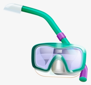 Goggles Clipart Swimming Mask - Snorkel Mask Png, Transparent Png, Transparent PNG