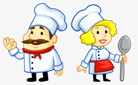 Two Chefs Cartoon Png Image - Transparent Chef Clipart, Png Download, Transparent PNG