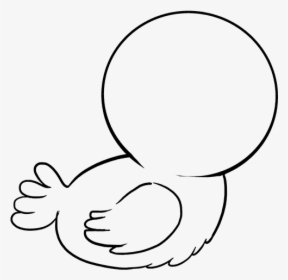 How To Draw Baby Bird - Drawing Of A Baby Bird, HD Png Download, Transparent PNG