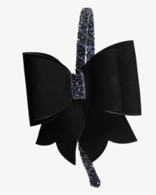 Transparent Black Ribbon Bow Png - Black Bow Headband Png, Png Download, Transparent PNG