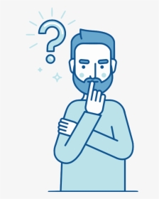 Transparent Guy Thinking Png - Illustration Question Mark Idea Icon, Png Download, Transparent PNG