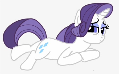 Fanmade Rarity Lying Down - Rarity Png Lying Down, Transparent Png, Transparent PNG