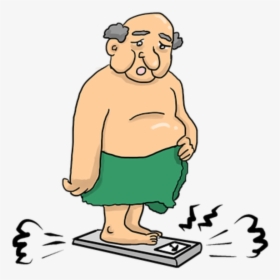 Obesity On Scale - Obese Depression, HD Png Download, Transparent PNG
