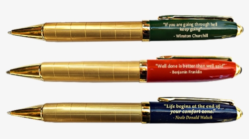 Red Blue Green Pens Laying Down - Brass, HD Png Download, Transparent PNG
