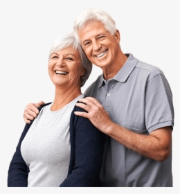 Older Couple With Healthy Beautiful Smiles - Grandparent, HD Png Download, Transparent PNG