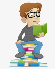 Reading Book Child - Boy Reading Png, Transparent Png, Transparent PNG