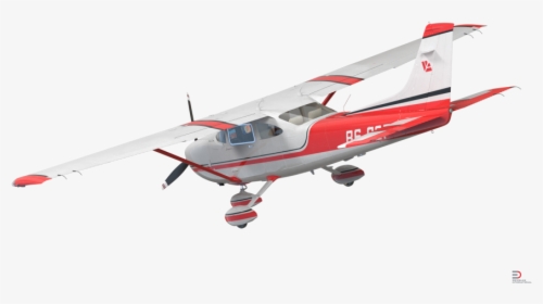 Cessna 182 Skylane Rigged Red Royalty-free 3d Model - Monoplane, HD Png Download, Transparent PNG