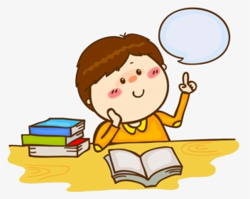Thinking Clipart Library Stock Child Student Reading - Student Thinking Clipart, HD Png Download, Transparent PNG