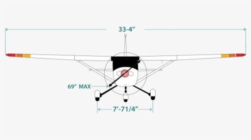 Cessna 172 Front View , Png Download, Transparent Png, Transparent PNG