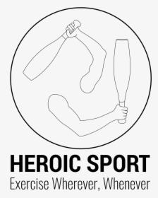 Heroic Sport Logo Outline - Line Art, HD Png Download, Transparent PNG