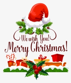 Free Merry Christmas And Happy Holidays , Png Download - We Wish You A Merry Christmas Clipart, Transparent Png, Transparent PNG