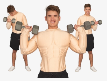 Deluxe Muscle Suit Costume - Biceps Curl, HD Png Download, Transparent PNG