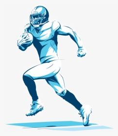 Players3 - Football Player Running With Ball, HD Png Download, Transparent PNG