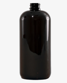 16 Oz Amber Pet Plastic Boston Round Bottle, 24-400 - Glass Bottle, HD Png Download, Transparent PNG
