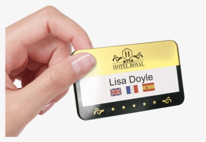 Reusable Selfit® Pro Double Line Name Badges, 70 X - Hotel Selfit Badge Design, HD Png Download, Transparent PNG