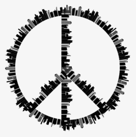 Peace Symbols Pacifism - Sketch Of A Peace Sign, HD Png Download, Transparent PNG