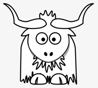 Outline Yak Clipart, HD Png Download, Transparent PNG