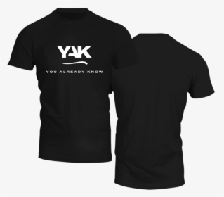 Black T Shirt 3png - Sample Shirt Black Front Back, Transparent Png, Transparent PNG