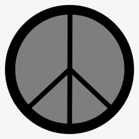 Scalable Vector Graphics Peacesymbol - Peace Sign Transparent Background Outline, HD Png Download, Transparent PNG