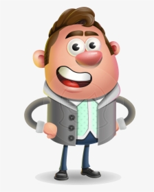 Fashionable Man Cartoon 3d Vector Character Aka Lincoln - Cartoon Characters Man 3d, HD Png Download, Transparent PNG