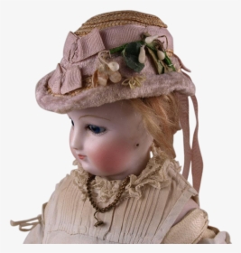 Wonderful Antique Straw Hat For French Fashion Doll, HD Png Download, Transparent PNG