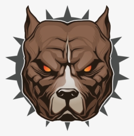 Pitbull Head Png - Dogs Of Hell Logo, Transparent Png, Transparent PNG