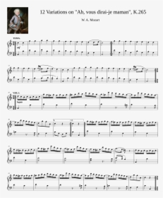 Transparent Twinkle Twinkle Little Star Png - 12 Variations Mozart, Png Download, Transparent PNG