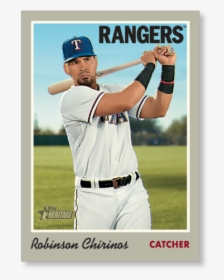 Robinson Chirinos 2019 Heritage Baseball Base Poster - Baseball Player, HD Png Download, Transparent PNG