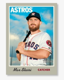 Max Stassi 2019 Heritage Baseball Base Poster - Baseball Player, HD Png Download, Transparent PNG