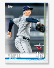 Blake Snell 2019 Opening Day Baseball Base Poster - 2019 Topps Blake Snell, HD Png Download, Transparent PNG