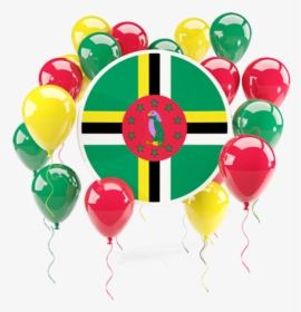 Round Flag With Balloons - Nigerian Flag Balloons Png, Transparent Png, Transparent PNG