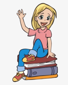 School Girl Clipart - High School Girl Clipart Transparent Background, HD Png Download, Transparent PNG