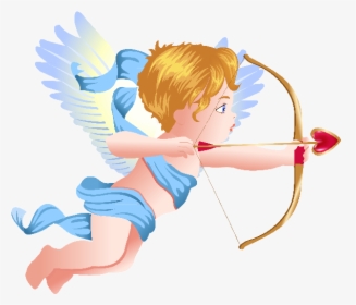 Cupid Clipart Kawaii - Baby Angel With Bow And Arrow, HD Png Download, Transparent PNG