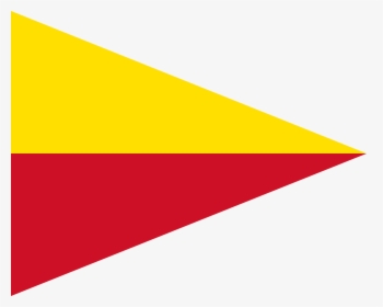 Transparent Triangle Flag Banner Png - Red And Yellow Triangle Flag, Png Download, Transparent PNG