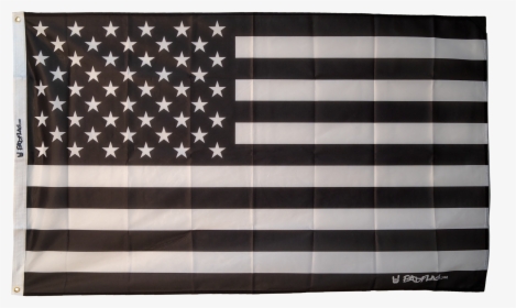 Black And White American Flag, HD Png Download, Transparent PNG