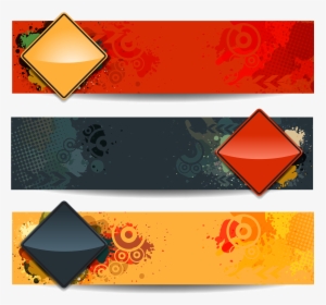 Web Diamond Vector Banner Ribbon Png Image High Quality - Vector Graphics, Transparent Png, Transparent PNG