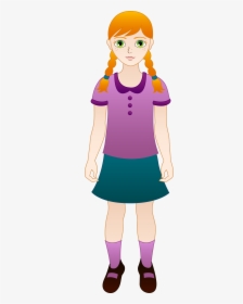 Red Head Girl Clipart, HD Png Download, Transparent PNG