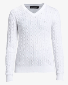 Cable Pullover, White - Sweater, HD Png Download, Transparent PNG
