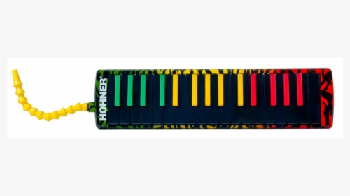 New Rasta Hohner Airboard 32 Key Melodica - Melodica Vert Jaune Rouge, HD Png Download, Transparent PNG