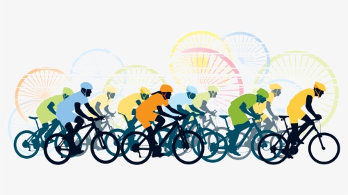 Path Clipart Bicycle Path - Bicycle Race Png, Transparent Png, Transparent PNG