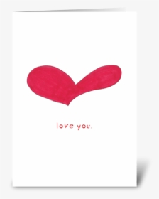 Big Heart Greeting Card - Illustration, HD Png Download, Transparent PNG