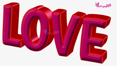 Love 3d Effect Image Png Wallpaper Hd - 3d Love Text Png, Transparent Png, Transparent PNG